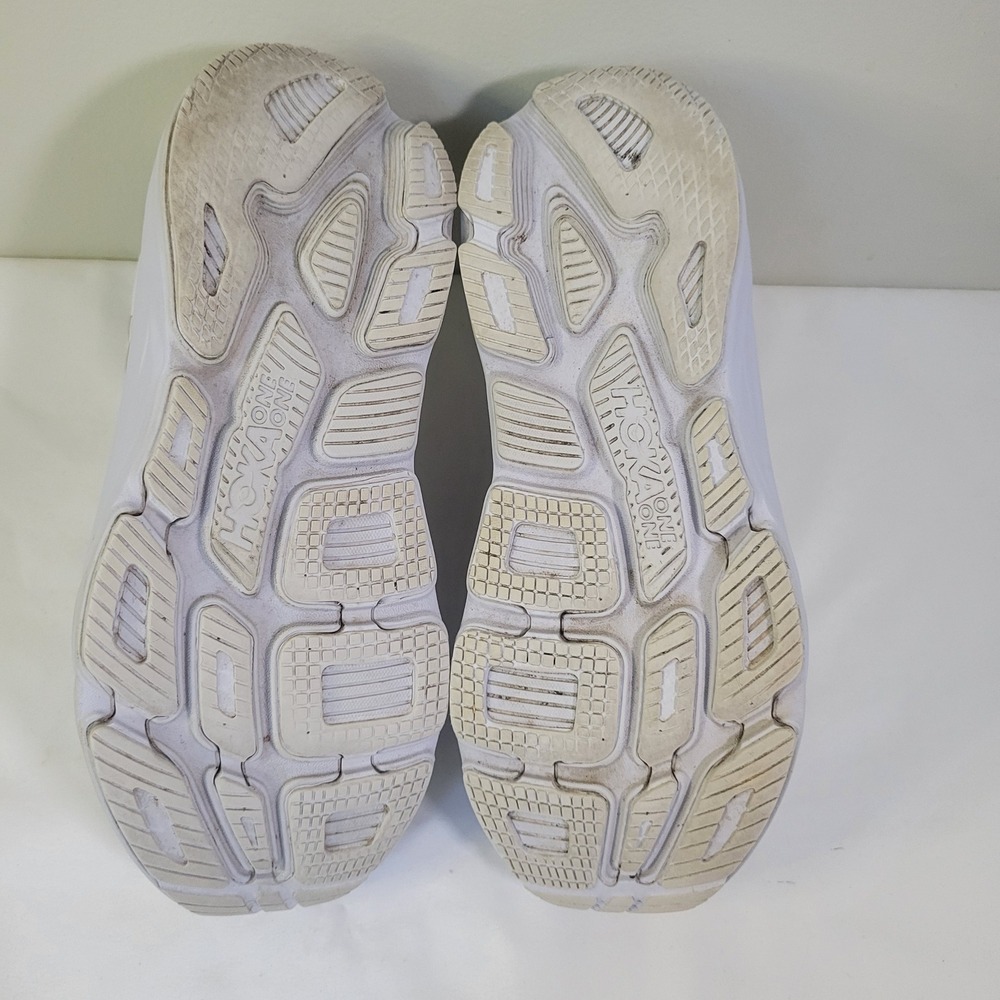Hoka One One Bondi 7 White White Running Shoes Womens 8.5 1110519 VVWH - Picture 5 of 7